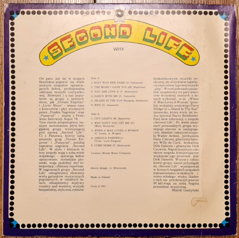 Second Life – Why 1979 VG, VYPRANÁ Vinyl (LP)