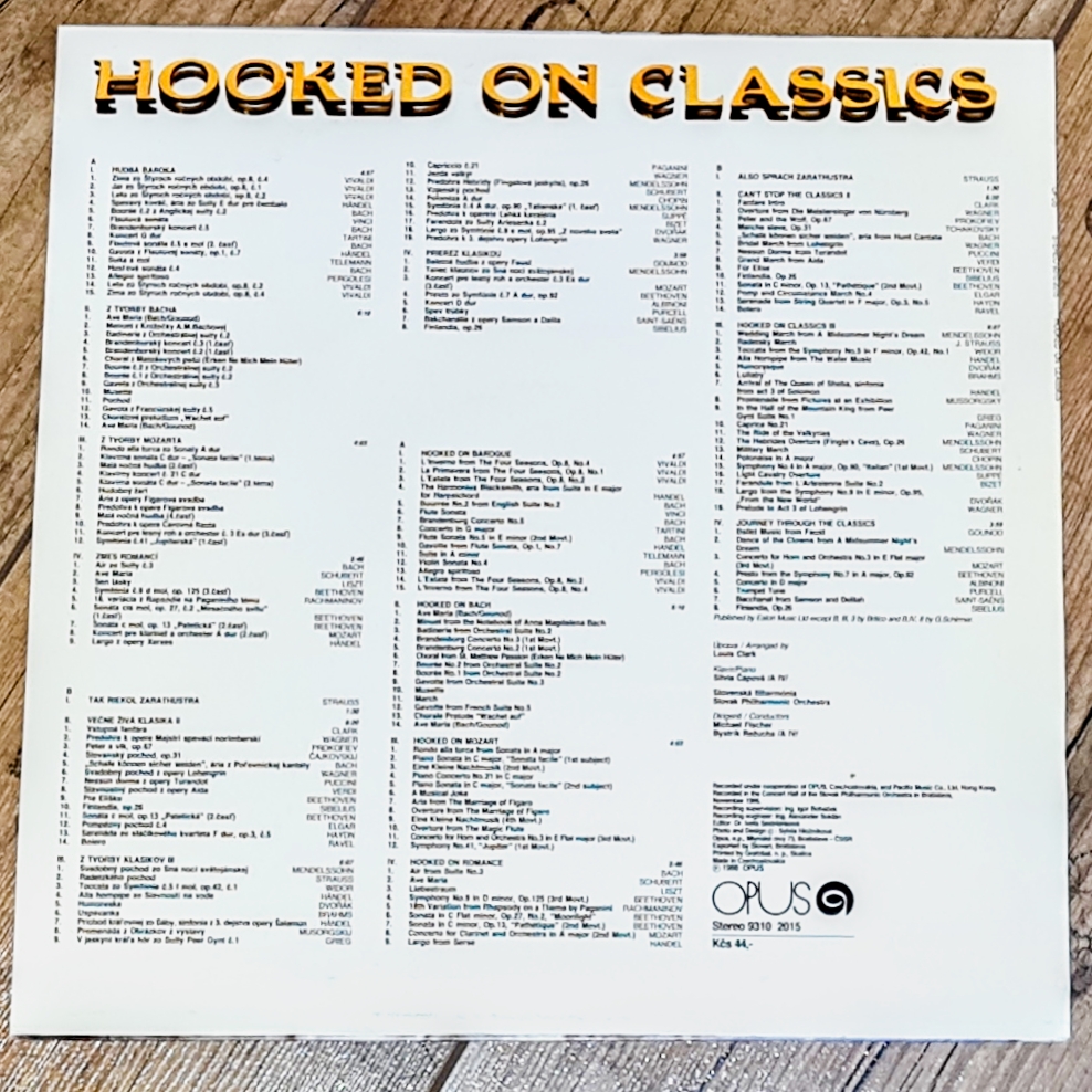 Slovak Philharmonic Orchestra – Hooked On Classics 1988 VG+, VYPRANÁ Vinyl (LP)