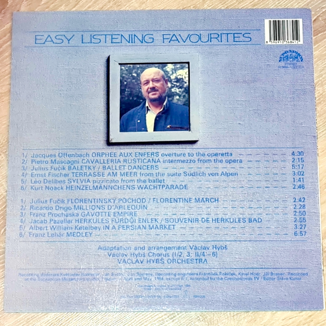 Václav Hybš Orchestra – Easy Listening Favourites 1986 VG+, VYPRANÁ Vinyl (LP)