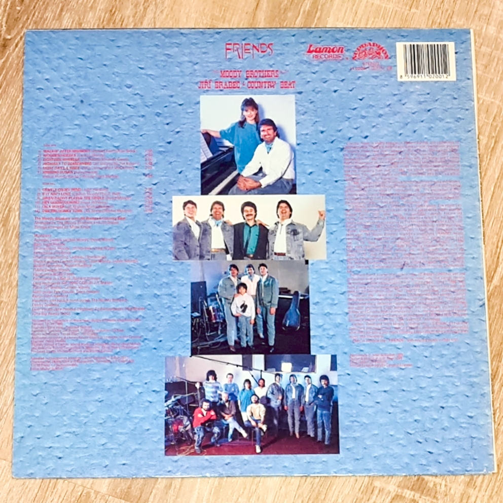 The Moody Brothers With Jiří Brabec & Country Beat – Friends 1988 VG+, VYPRANÁ Vinyl (LP)