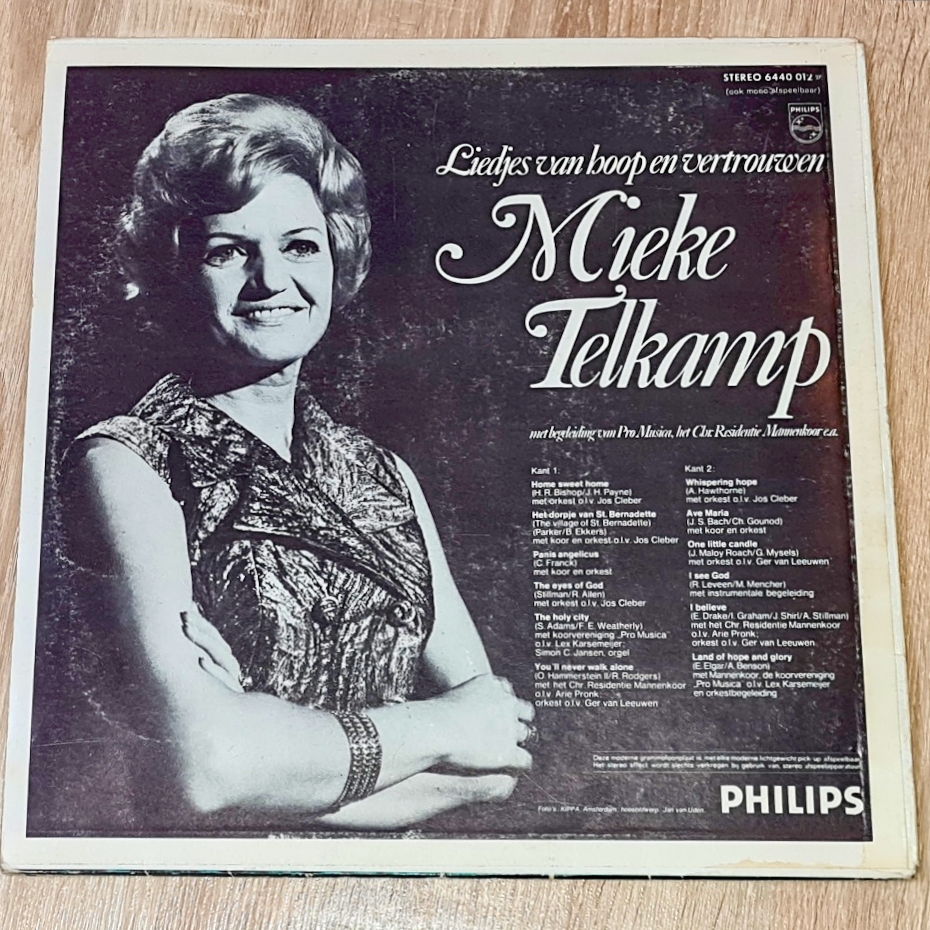 Mieke Telkamp – Liedjes Van Hoop En Vertrouwen 1971 VG-, VYPRANÁ Vinyl (LP)