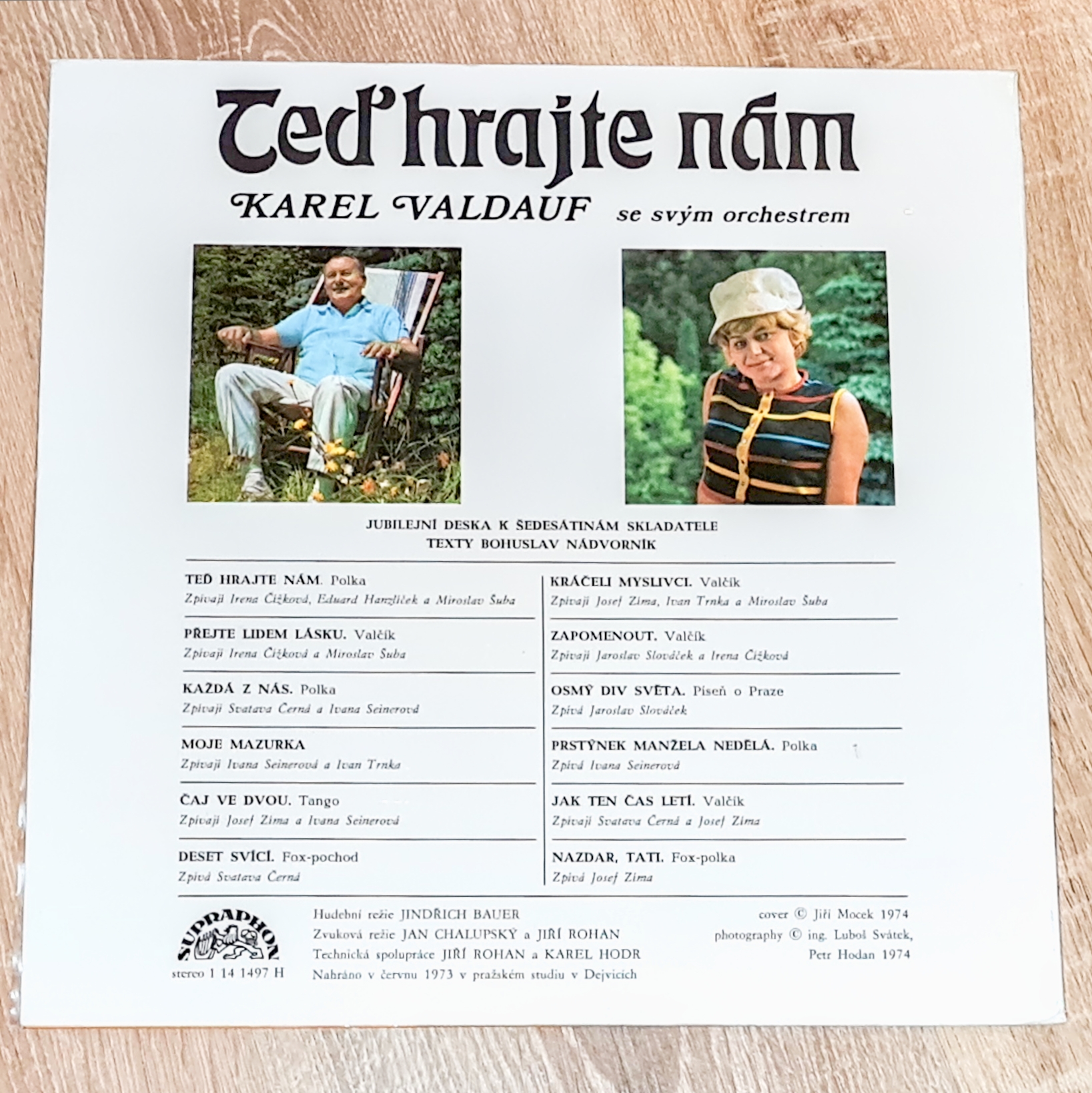 Karel Valdauf Se Svým Orchestrem – Těd Hrajte Nám 1974 EX, VYPRANÁ Vinyl (LP)