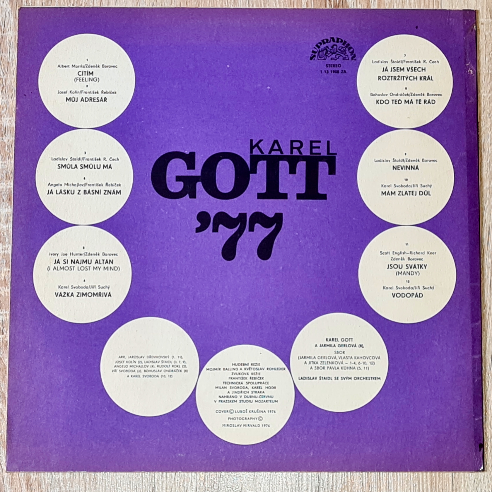 Karel Gott – Karel Gott '77 1976 VG, VYPRANÁ Vinyl (LP)