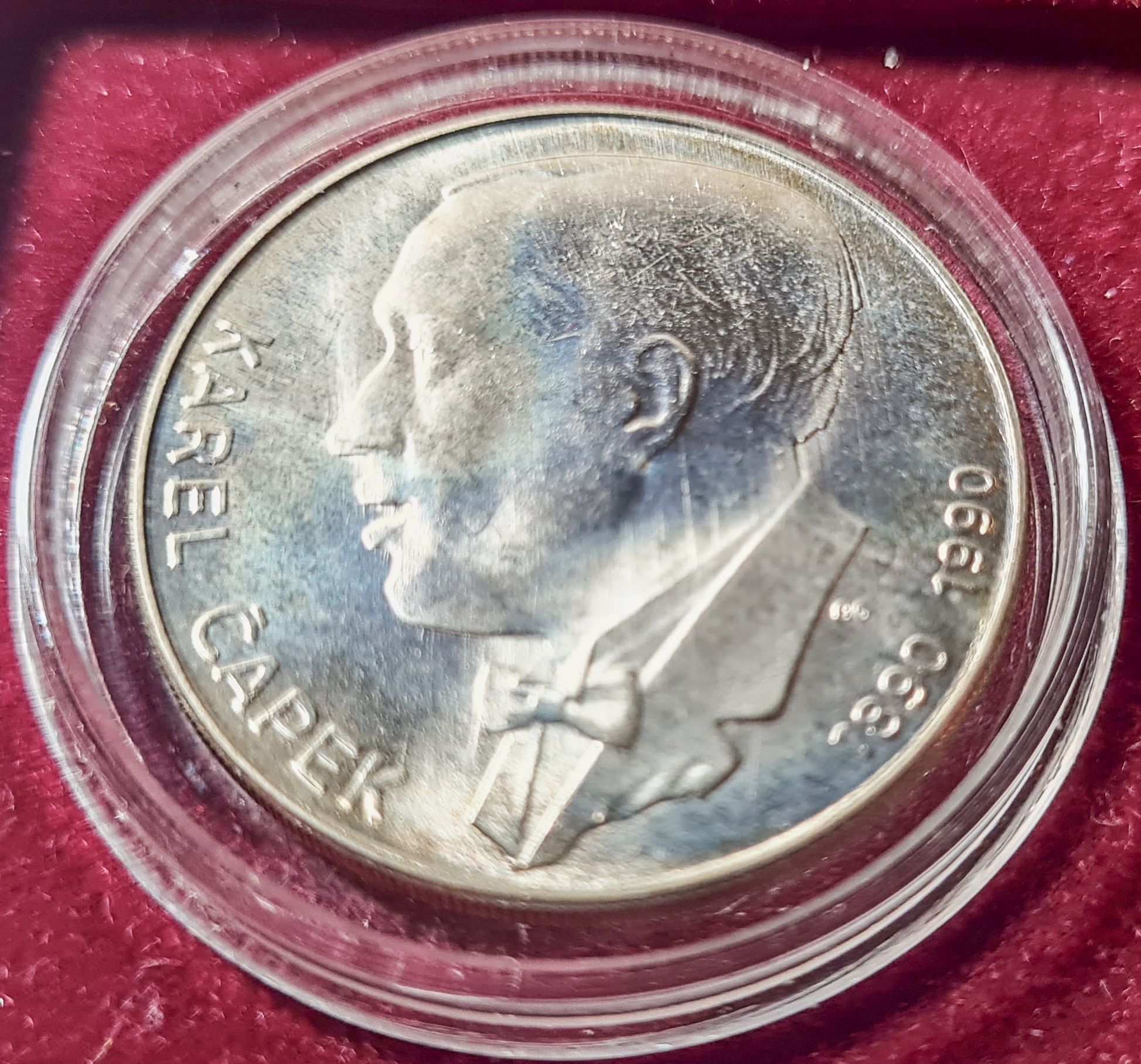 Ag 100 Koruna 1990, Karel Čapek mince
