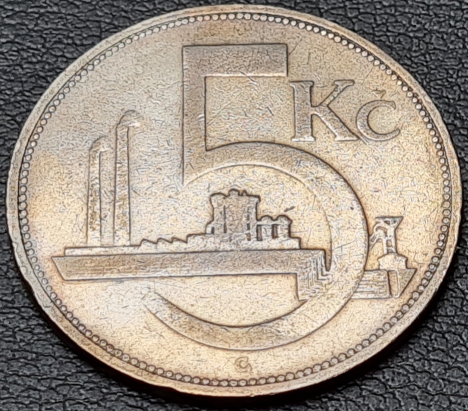 Ag 5 Koruna 1928, mince