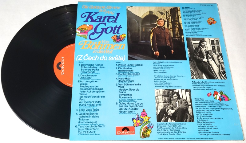 Karel Gott – Von Böhmen in die Welt 1971 EX+, VYPRANÁ Vinyl (LP)