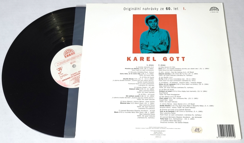 Karel Gott – Originální nahrávky ze 60. let 1993 NM, VYPRANÉ Vinyl (3LP)