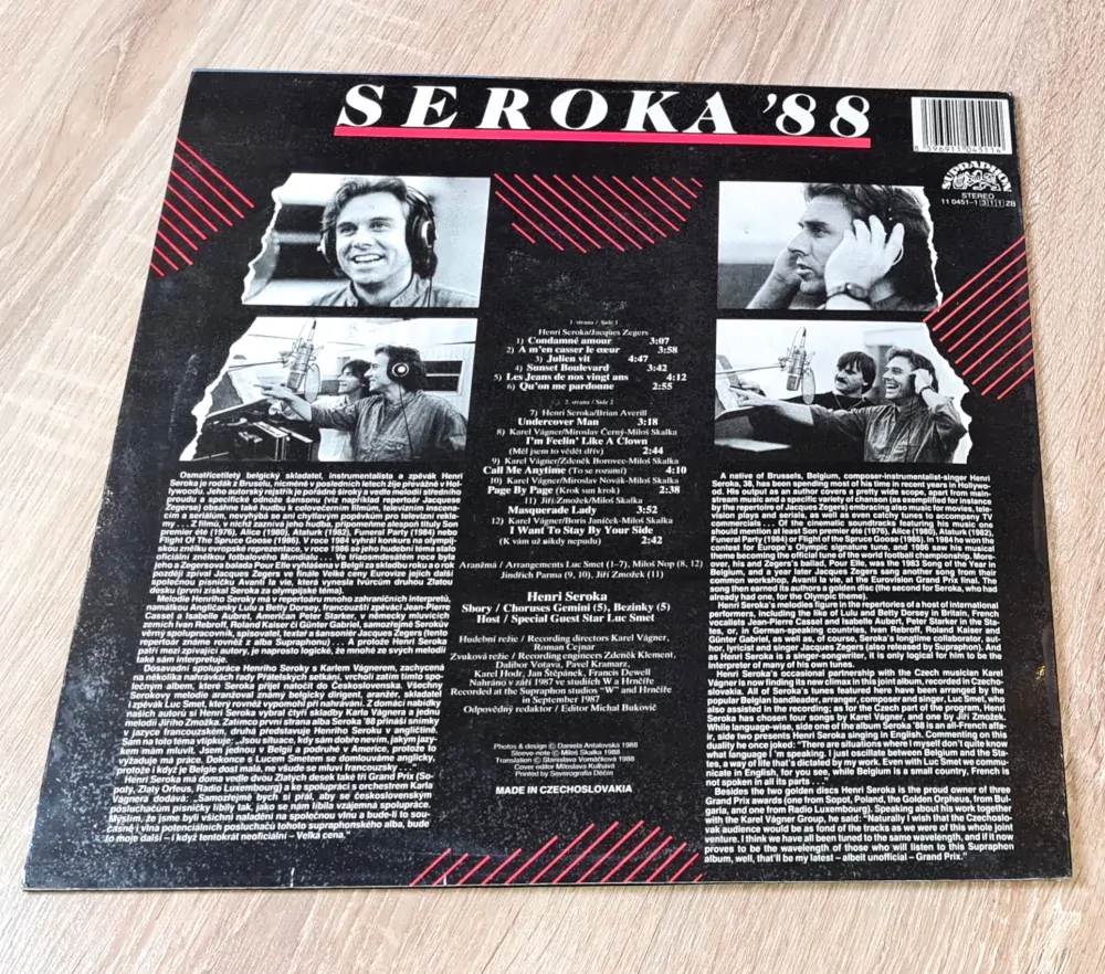 Henri Seroka – Seroka '88 1988 VG+, VYPRANÁ Vinyl (LP)