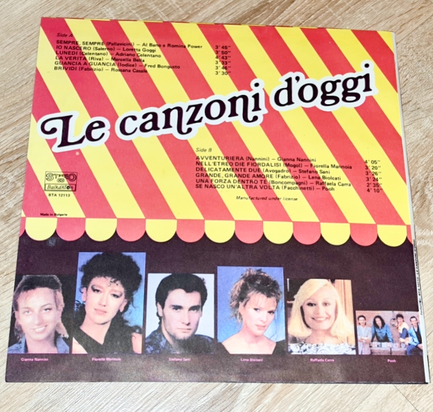 Le Canzoni D'oggi 1989 VG+, VYPRANÁ Vinyl (LP)