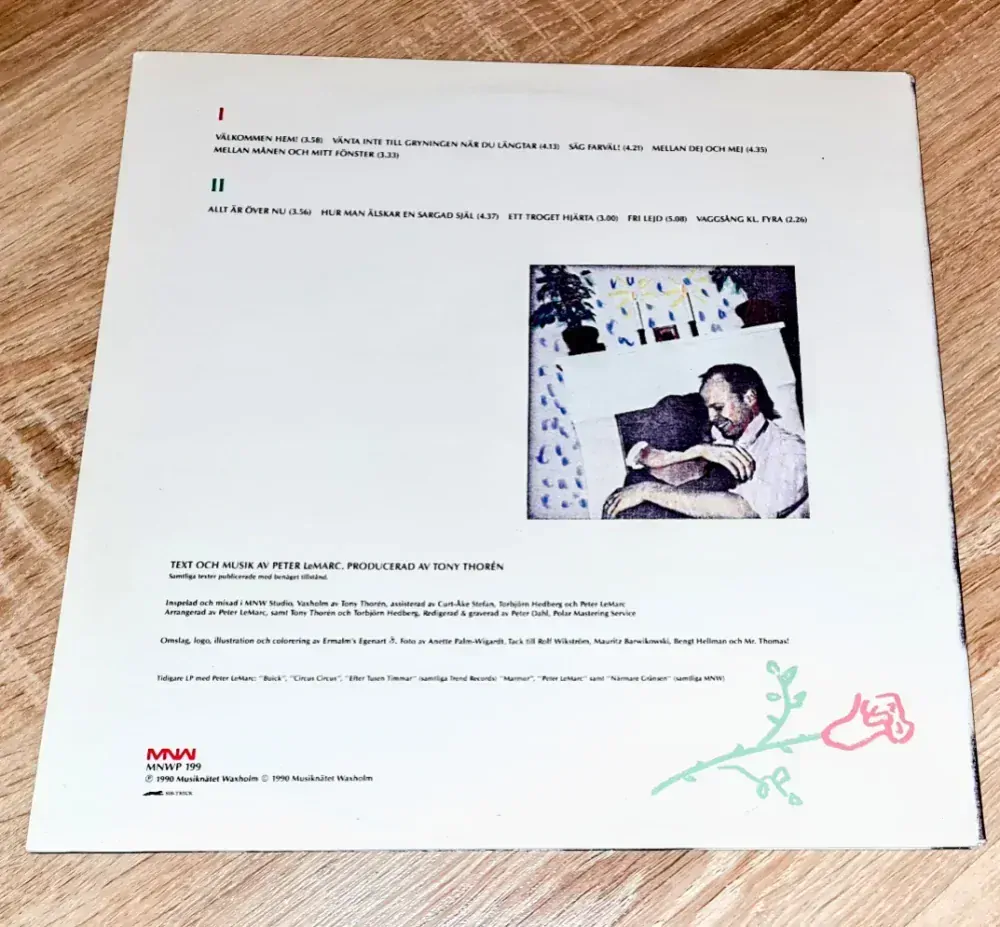 Peter LeMarc – Välkommen Hem! 1990 VG, VYPRANÁ Vinyl (LP)