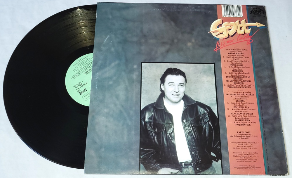 Karel Gott – Písmo Lásky 1990 EX+, VYPRANÁ Vinyl (LP)