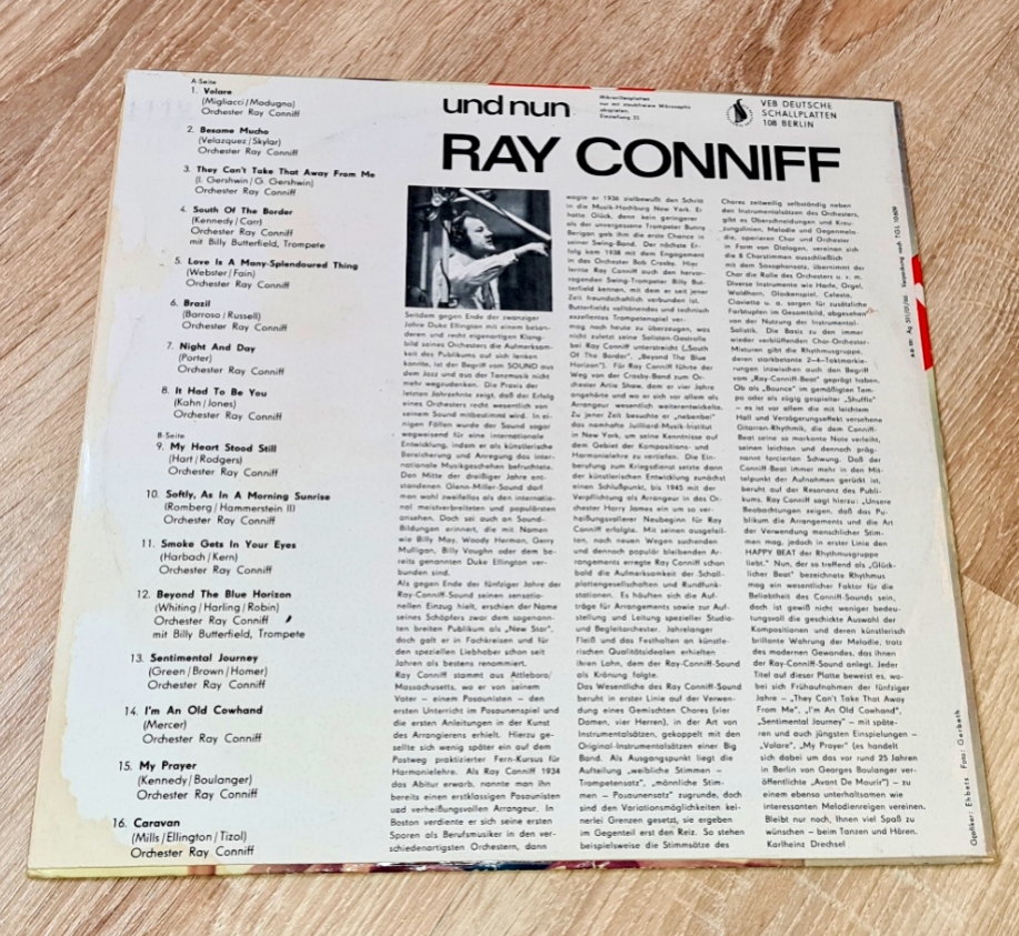 Ray Conniff – Und Nun: Ray Conniff 1966 EX, VYPRANÁ Vinyl (LP)