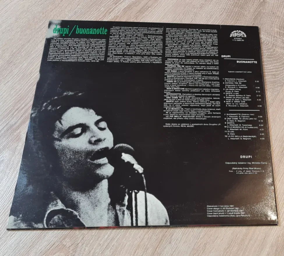 Drupi – Buonanotte 1980 VG, VYPRANÁ Vinyl (LP)