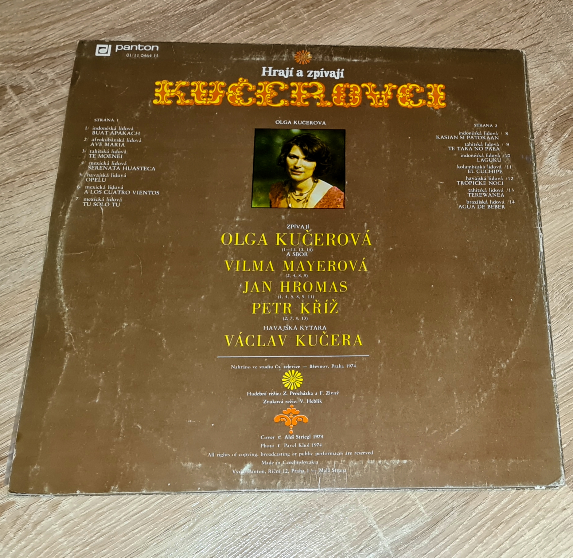 Kučerovci – Hrají A Zpívají Kučerovci 1974 VG+, VYPRANÁ Vinyl (LP)