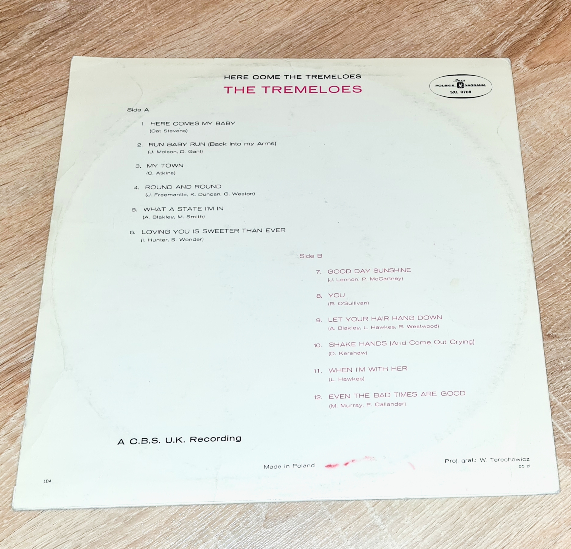 The Tremeloes – Here Come The Tremeloes 1971 VG+, VYPRANÁ Vinyl (LP)