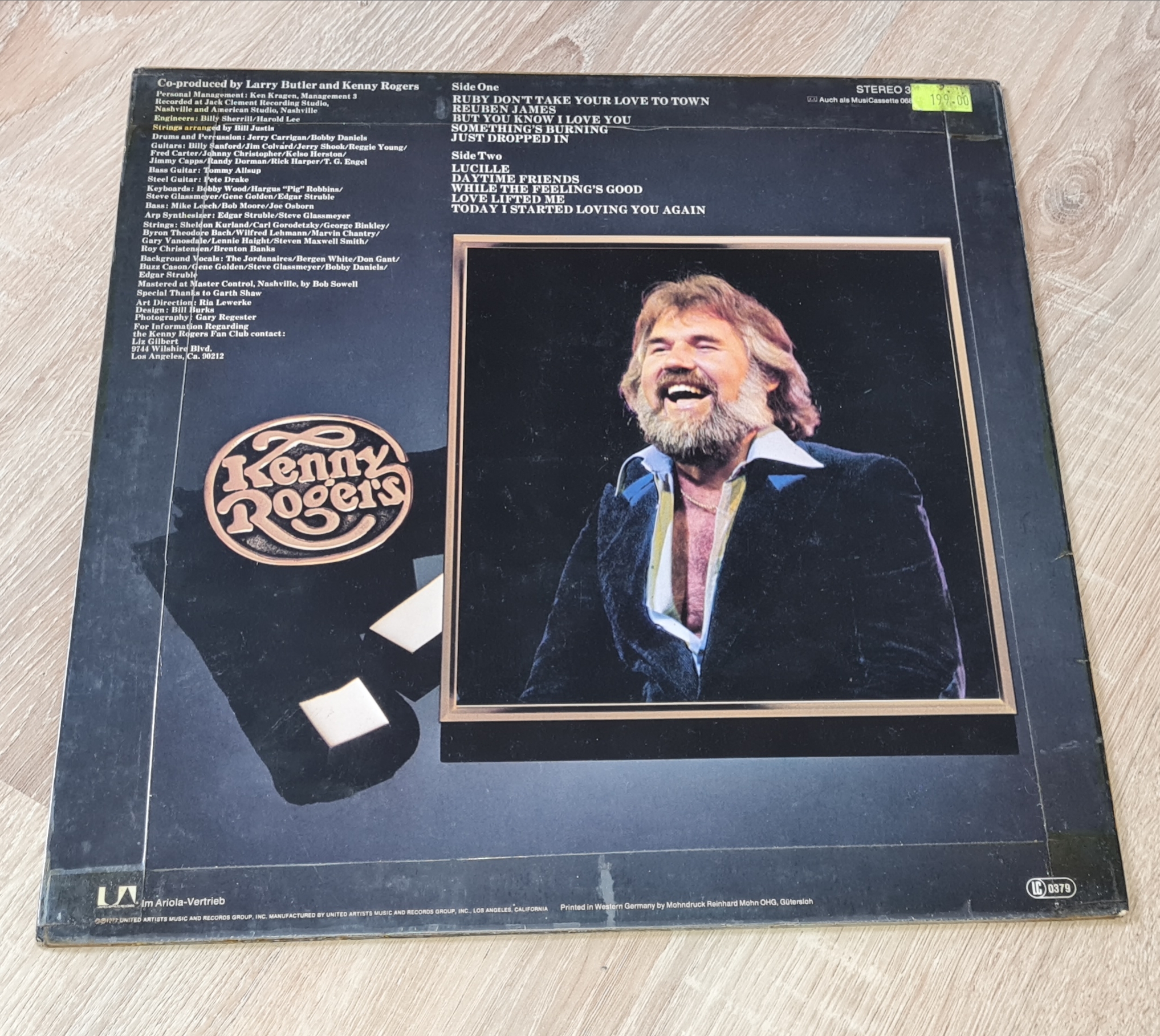 Kenny Rogers – Ten Years Of Gold 1977 VG+, VYPRANÁ Vinyl (LP)
