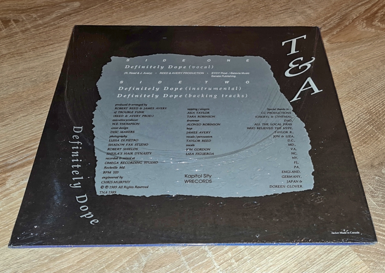 T & A – Definitely Dope 1989 NOVÁ, NEHRANÁ Vinyl (LP)