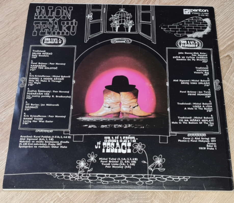Fešáci – Salon Fešáků 1977 VG-, VYPRANÁ Vinyl (LP)