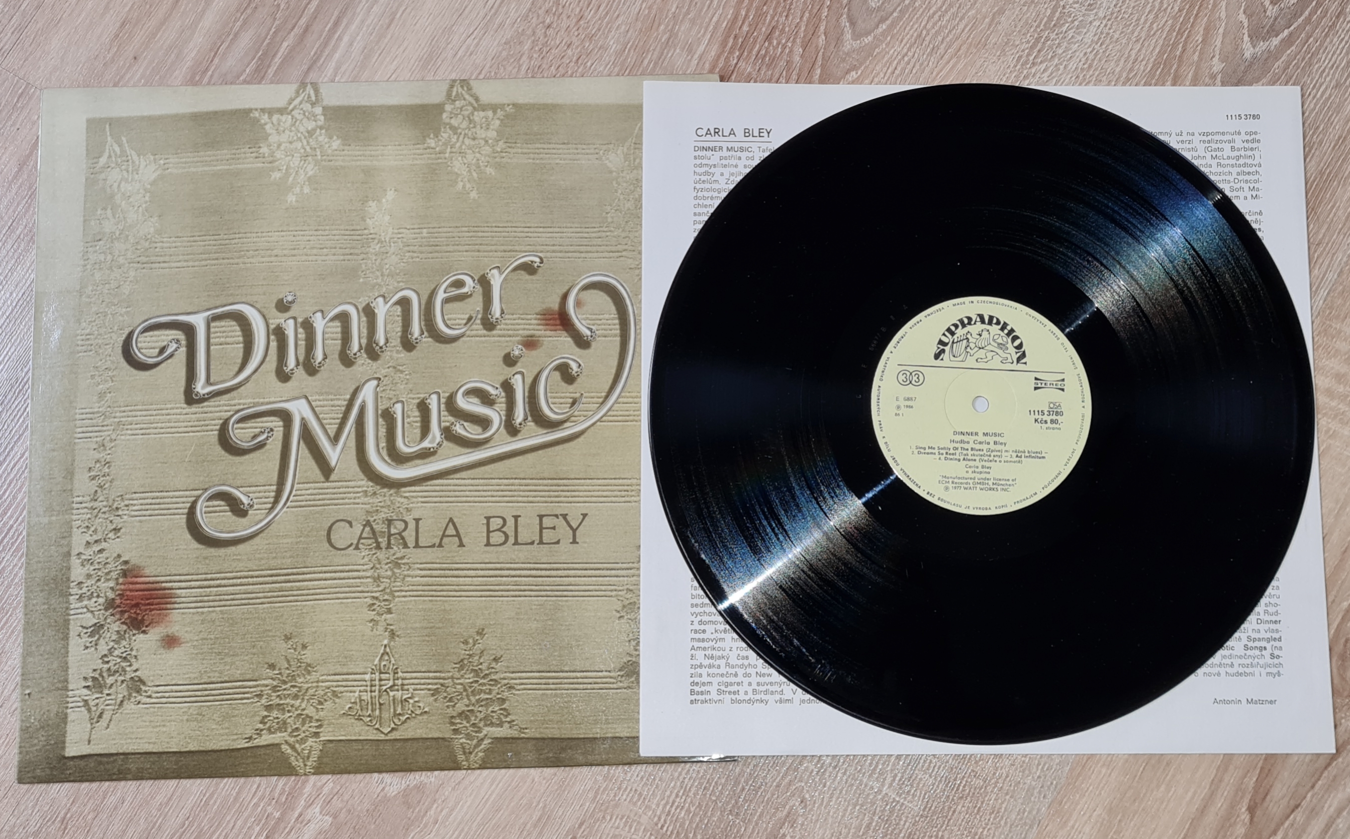 Carla Bley – Dinner Music 1986 VG, VYPRANÁ Vinyl (LP)