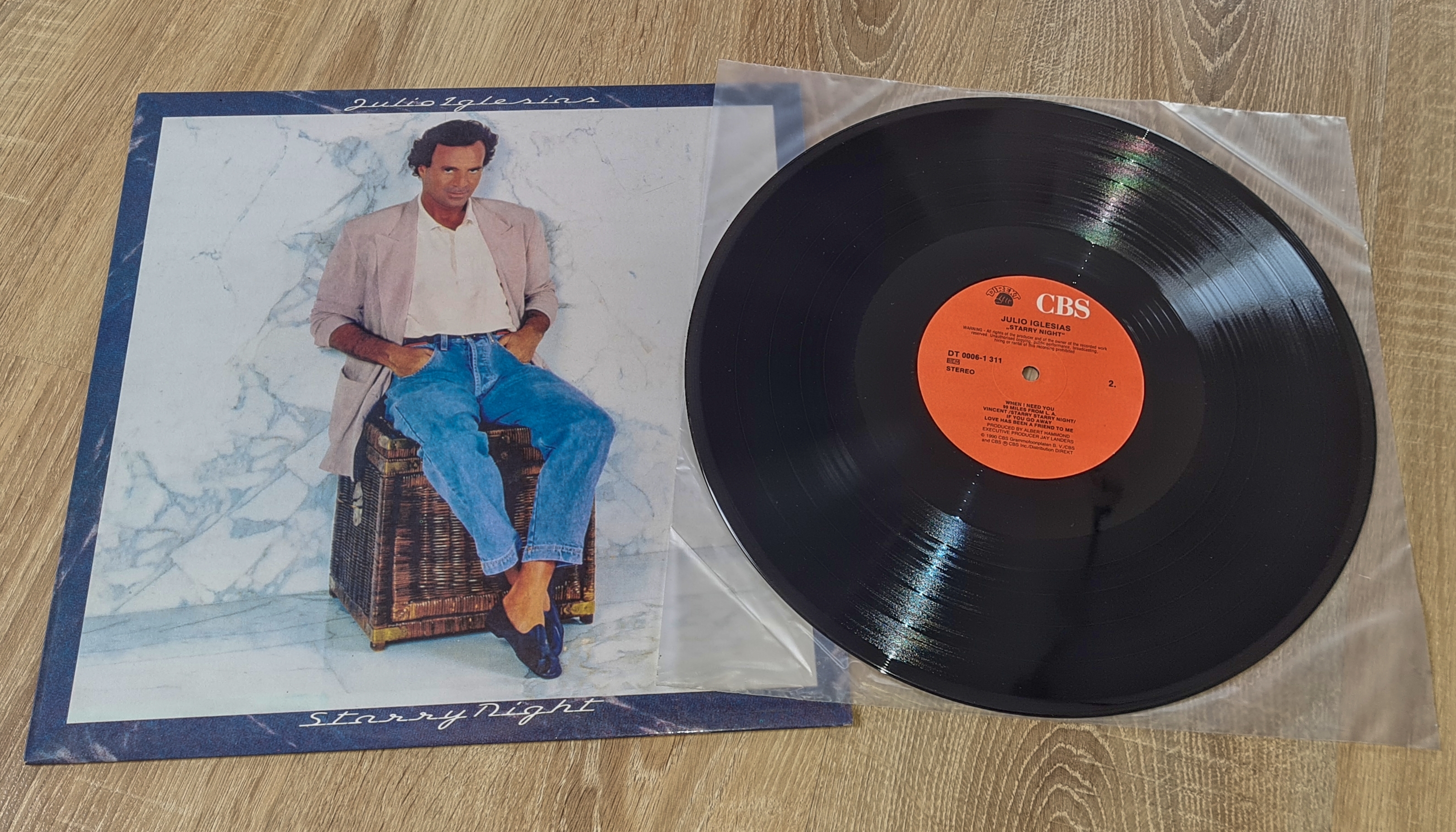 Julio Iglesias – Starry Night 1990 VG+, VYPRANÁ Vinyl (LP)