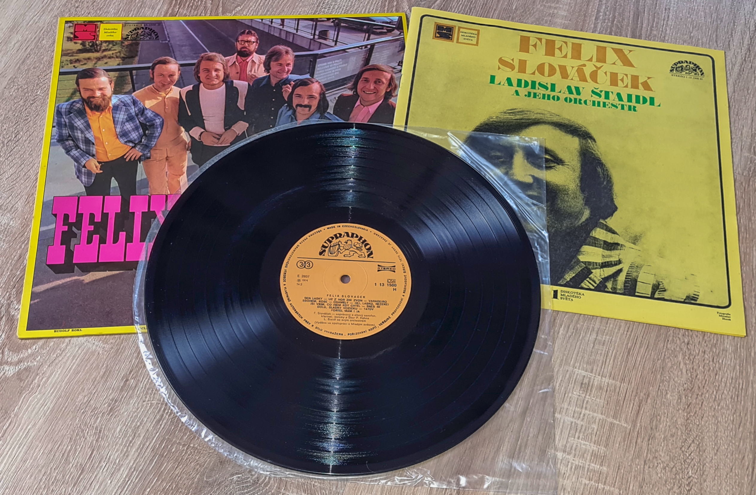 Felix Slováček, Ladislav Štaidl A Jeho Orchestr – Felix Slováček 1974 EX, VYPRANÁ Vinyl (LP + příloha)