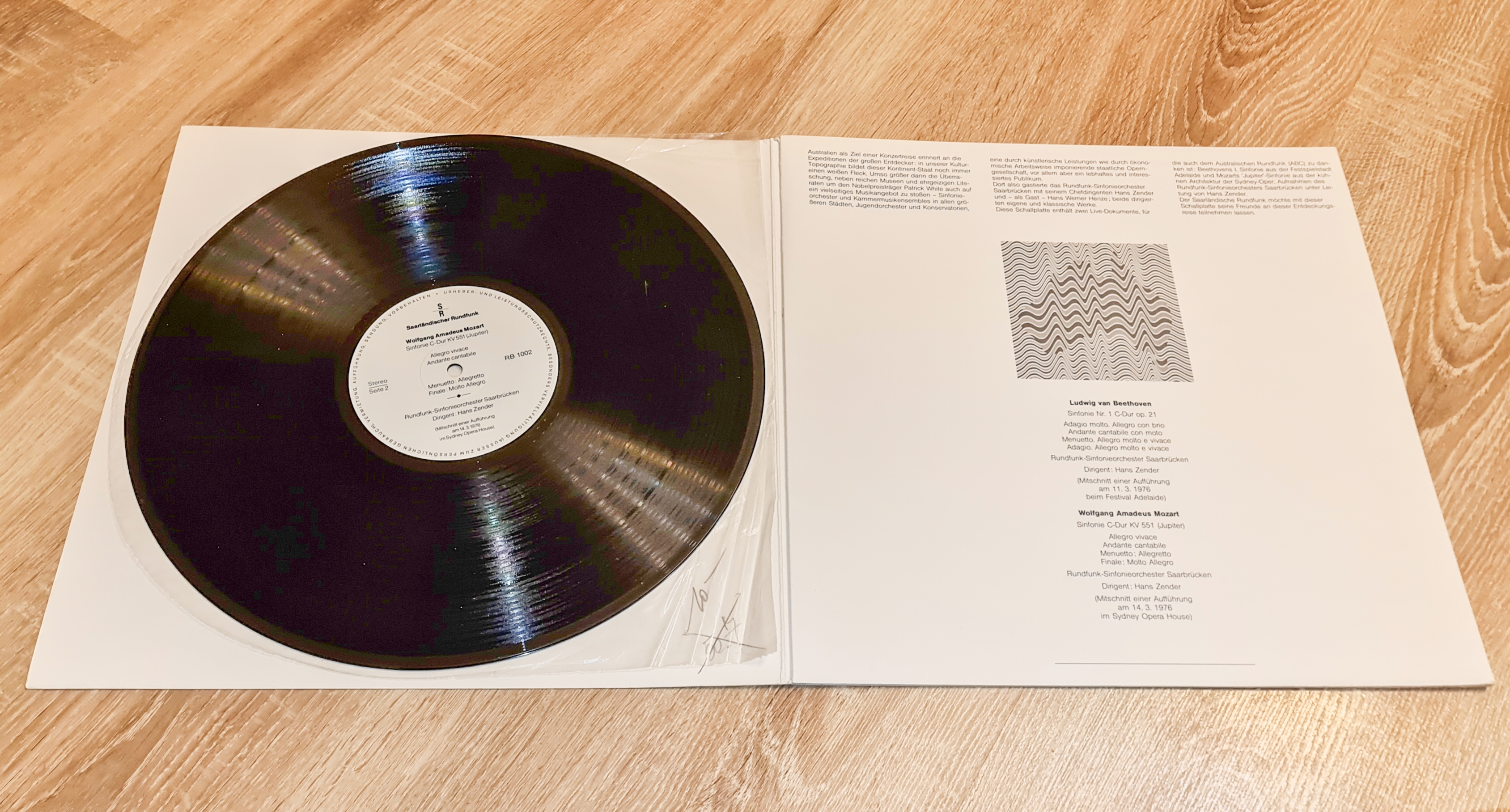 Das Rundfunk - Sinfonieorchester Saarbrücken – In Australien 1976 VG+, VYPRANÁ Vinyl (LP)