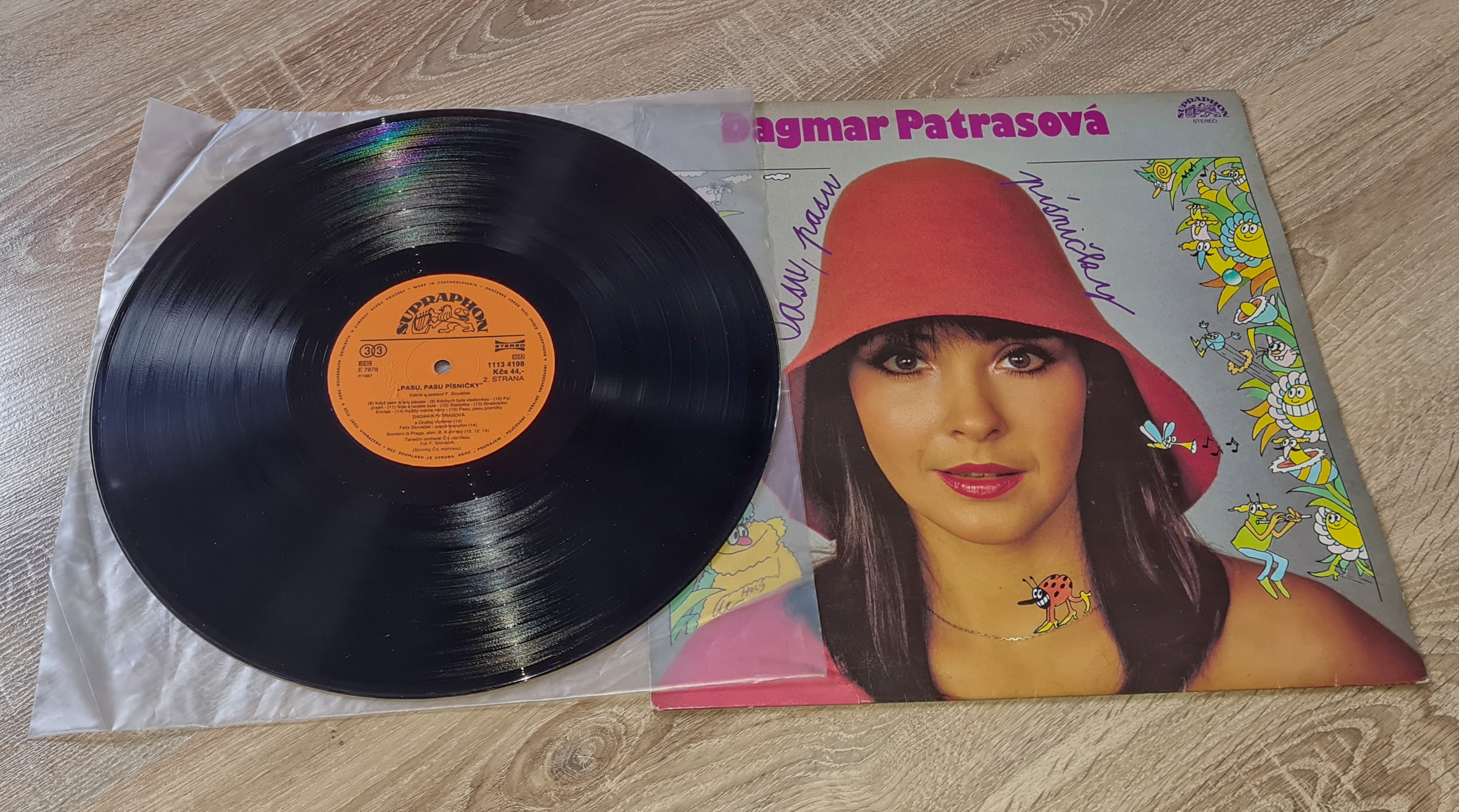 Dagmar Patrasová – Pasu, Pasu Písničky 1987 VG- VYPRANÁ Vinyl (LP)