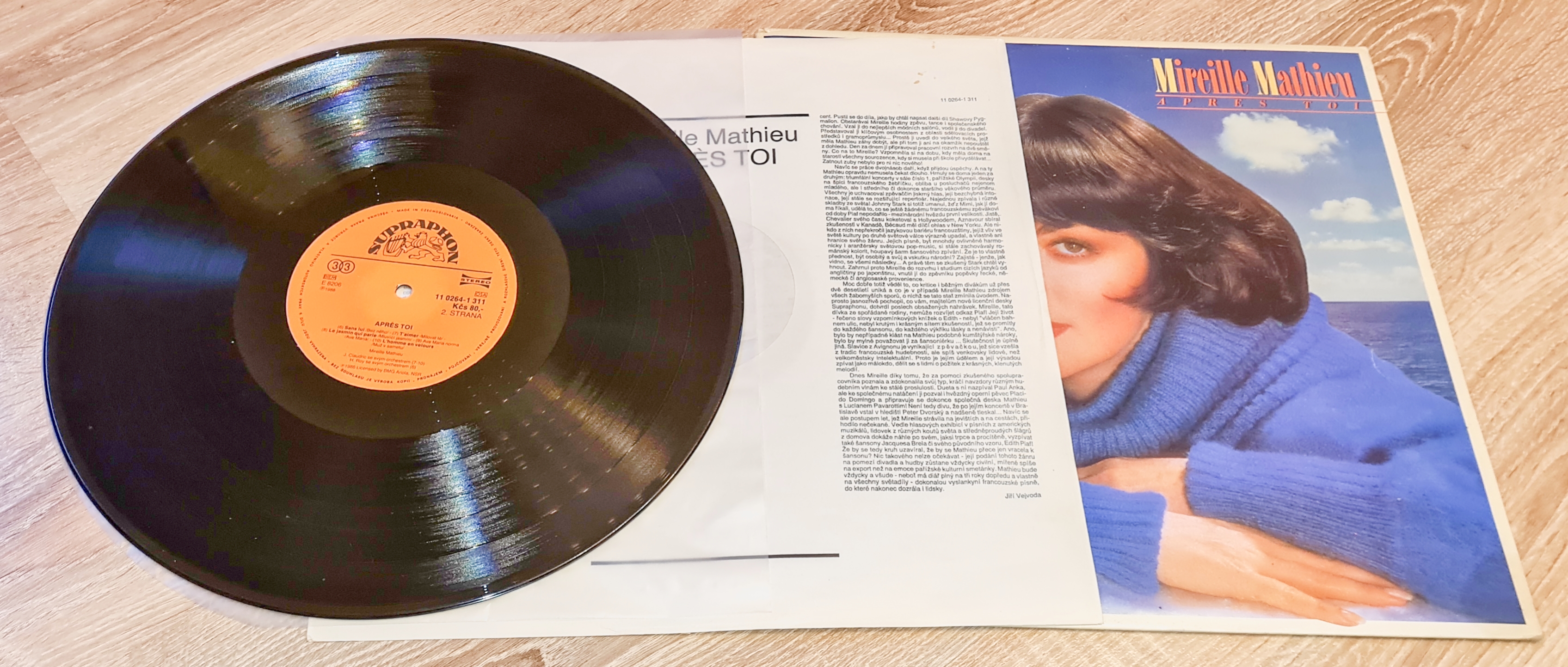 Mireille Mathieu – Après Toi 1988 G+, VYPRANÁ Vinyl (LP)