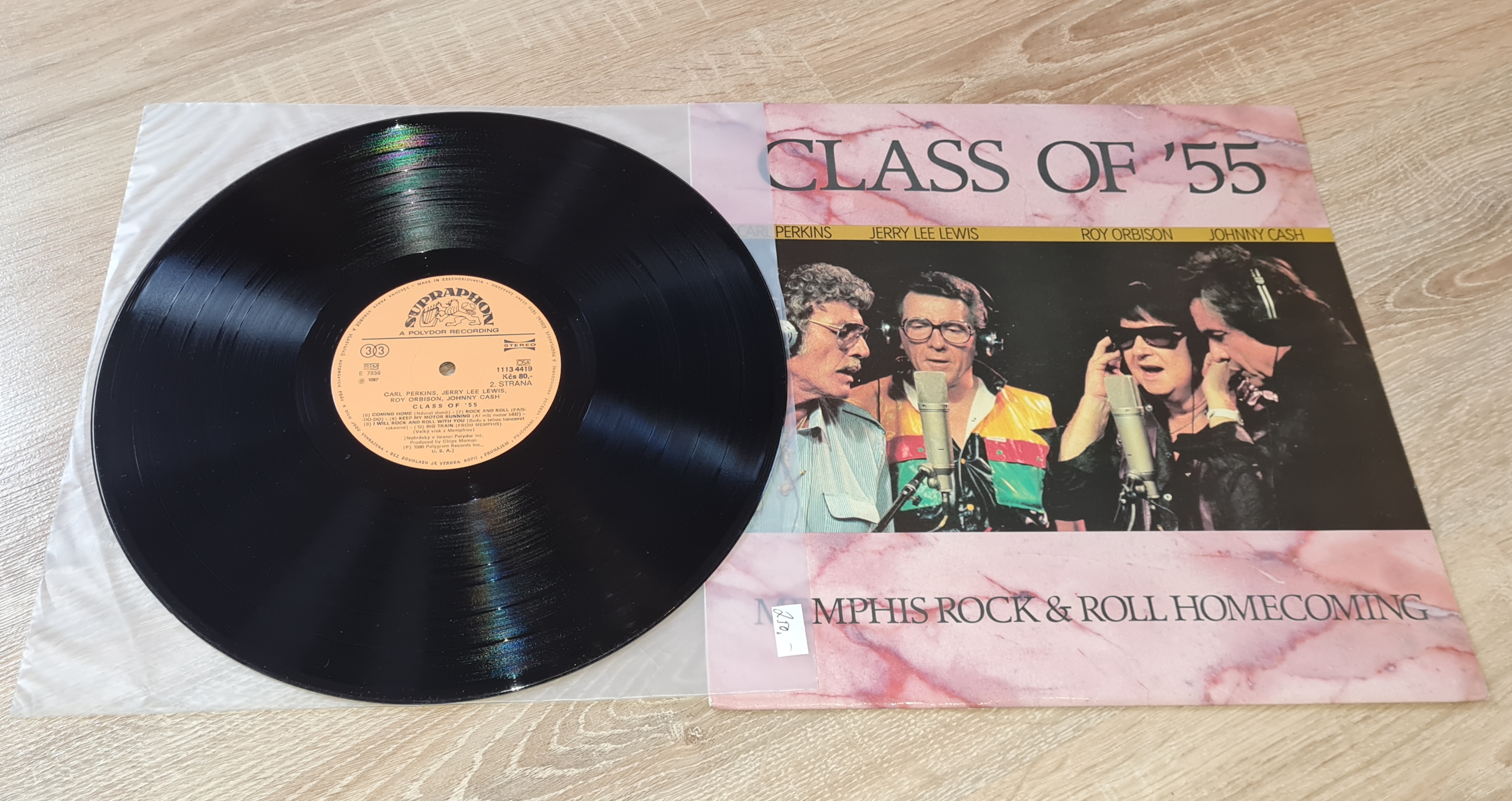 Class Of '55 (Carl Perkins / Jerry Lee Lewis / Roy Orbison / Johnny Cash) – Memphis Rock & Roll Homecoming 1987 EX, VYPRANÁ Vinyl (LP)