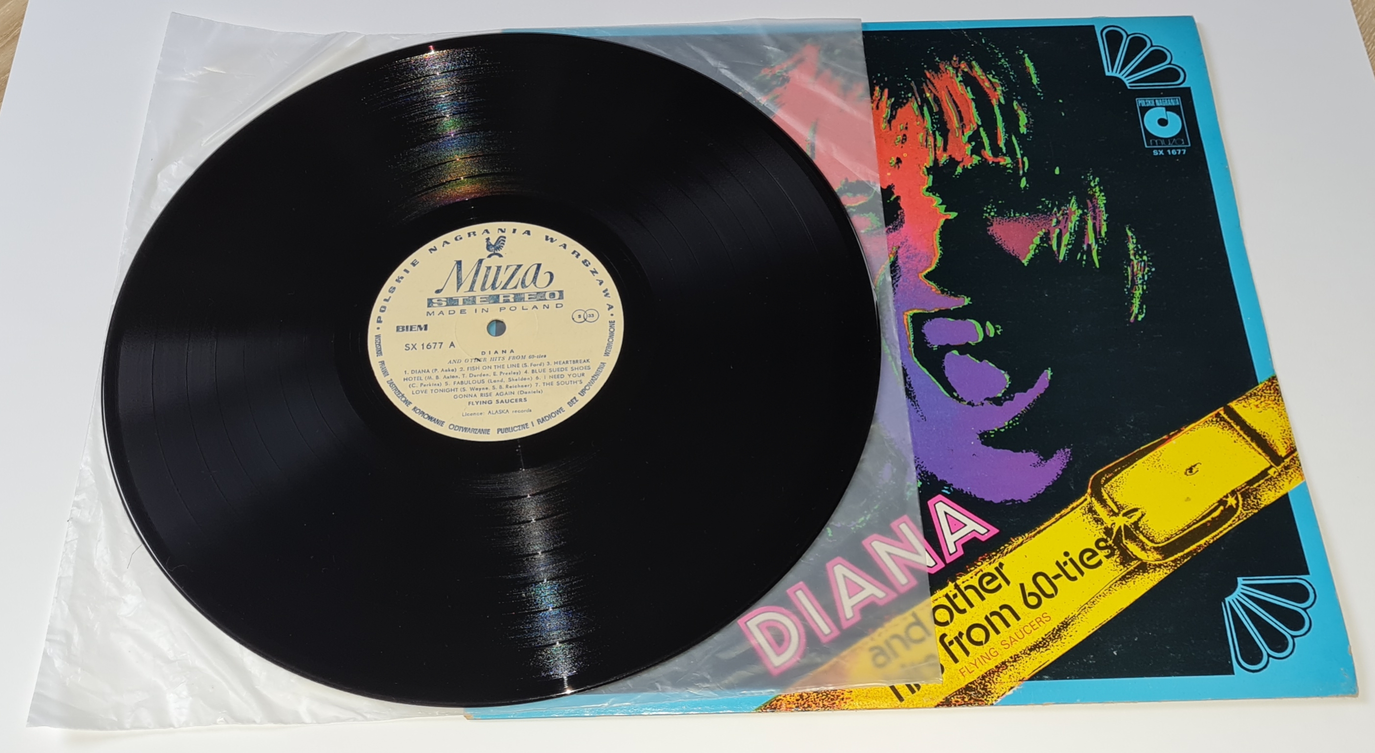 Flying Saucers – Diana And Other Hits From 60-ties 1978 VG+, VYPRANÁ Vinyl (LP)