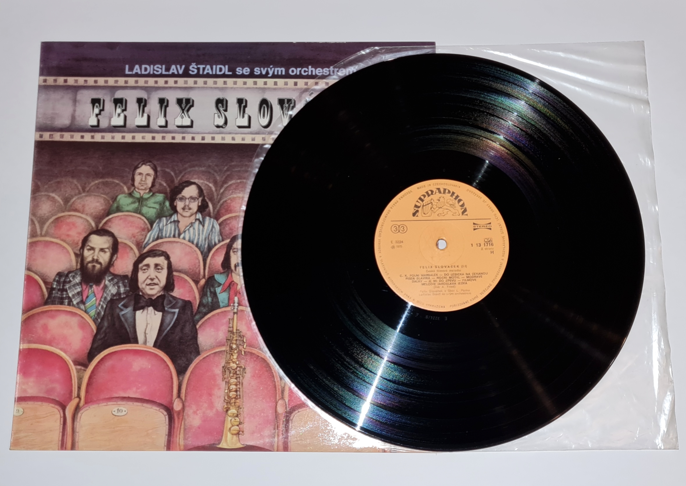 Ladislav Štaidl Se Svým Orchestrem, Felix Slováček – II (Melodie Z Českých Filmů) 1975 VG+, VYPRANÁ Vinyl (LP)