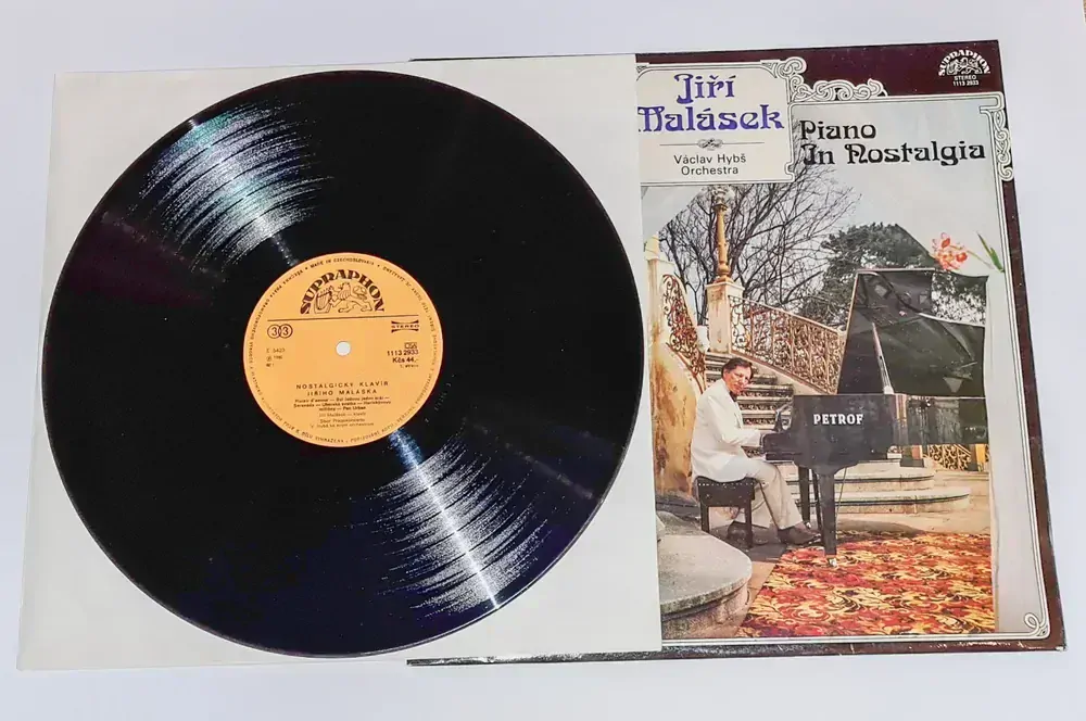 Jiří Malásek, Václav Hybš Orchestra – Nostalgický Klavír 1982 VG+, VYPRANÁ Vinyl (LP)