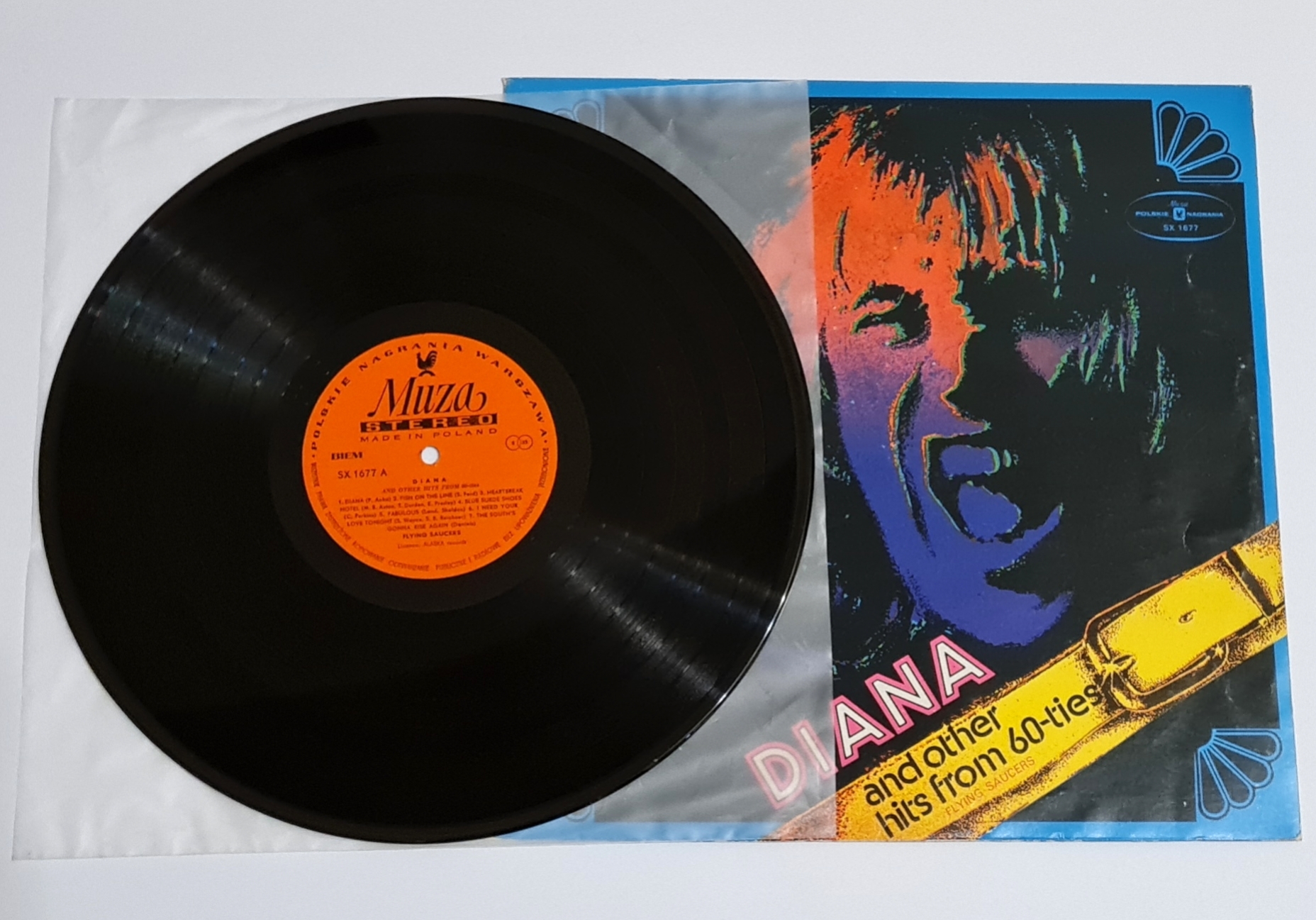 Flying Saucers – Diana And Other Hits From 60-ties 1978 VG+, VYPRANÁ Vinyl (LP)
