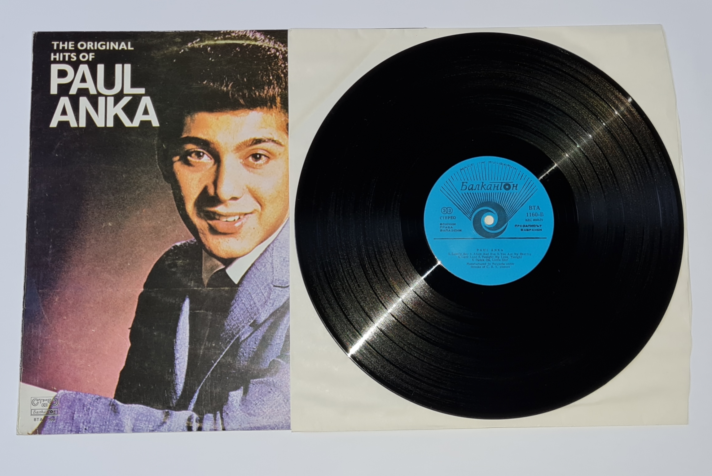 Paul Anka – The Original Hits Of Paul Anka 1982 VG, VYPRANÁ Vinyl (LP)