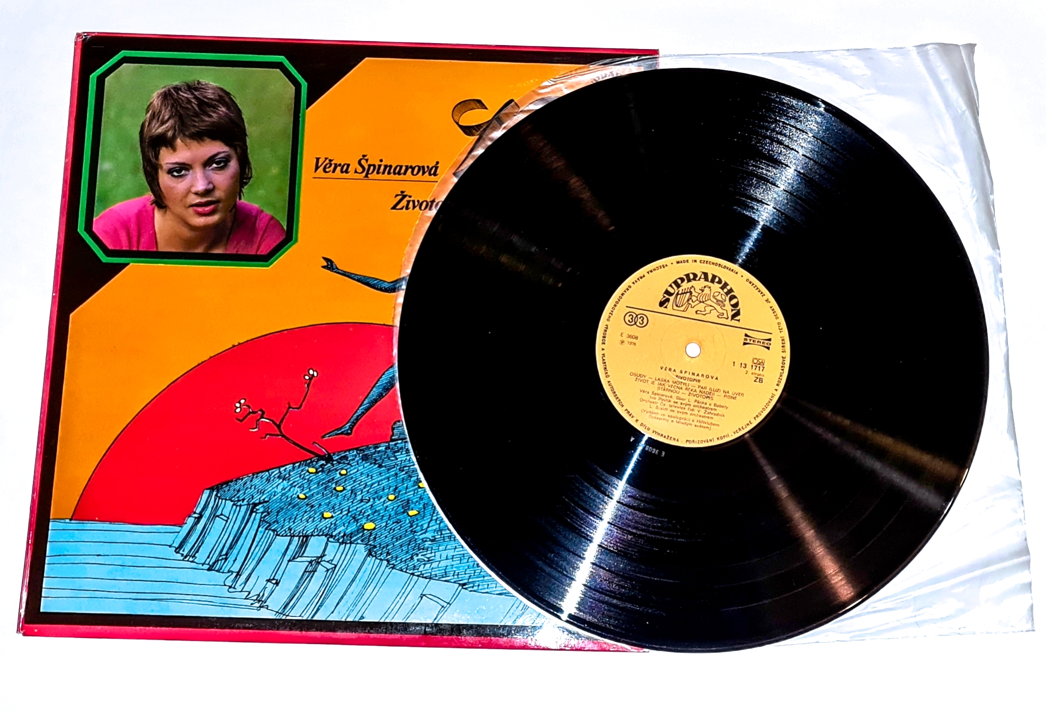 Věra Špinarová – Životopis 1976 EX, VYPRANÁ Vinyl (LP)