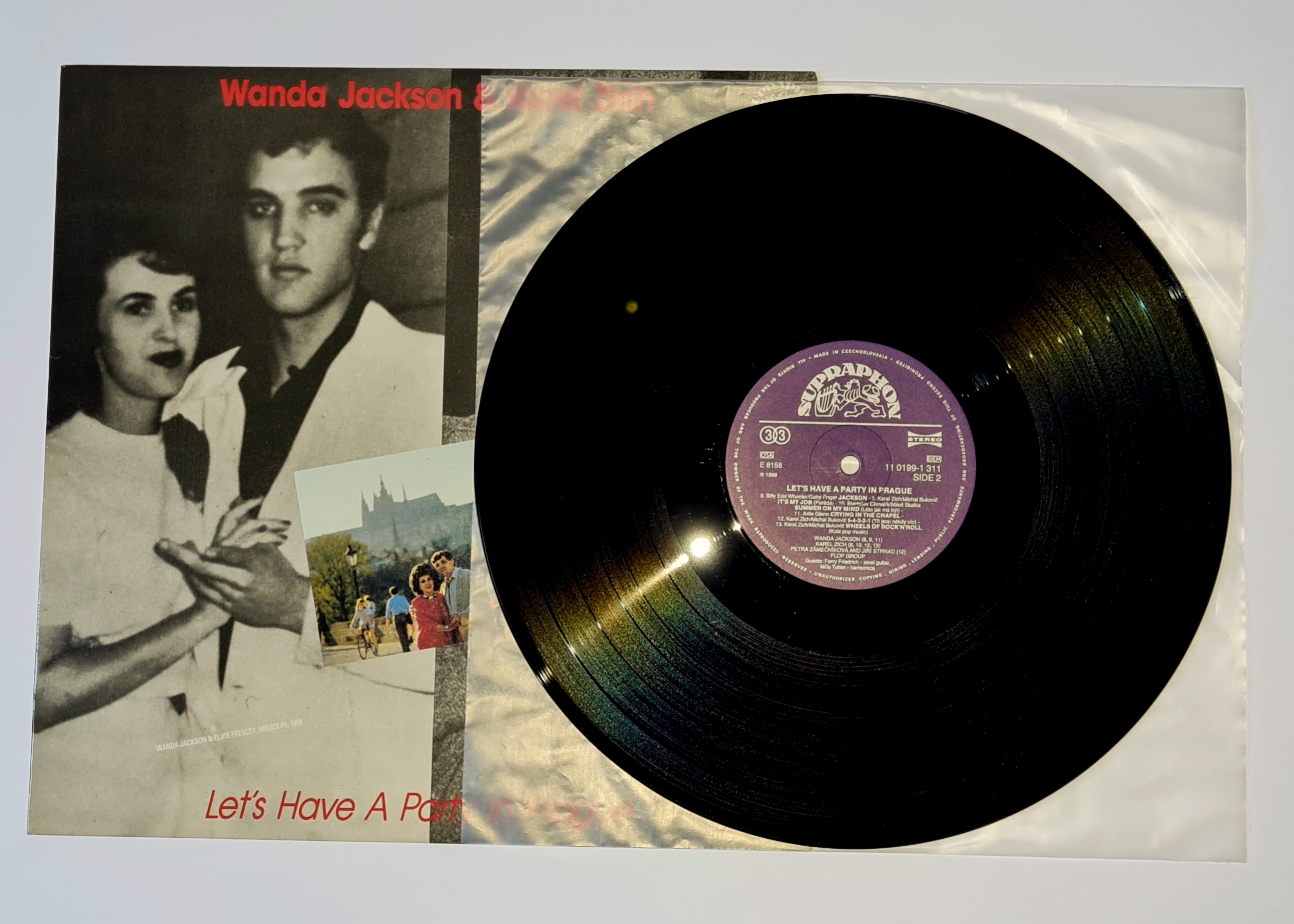 Wanda Jackson & Karel Zich – Let's Have A Party In Prague - 1988 VG-,  VYPRANÁ Vinyl (LP)
