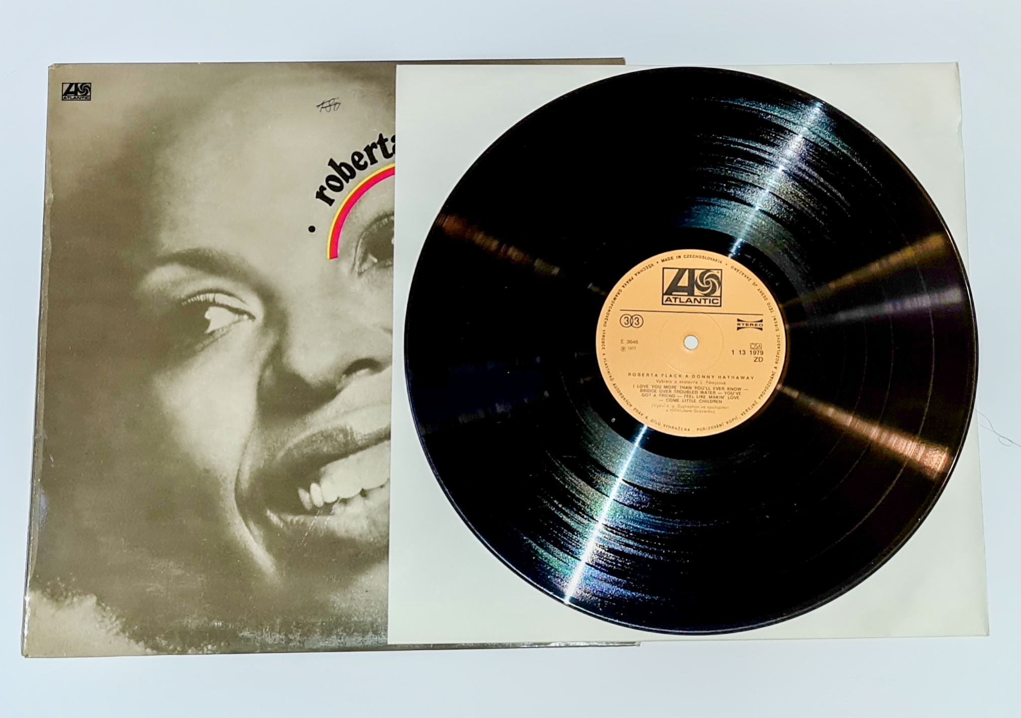 Roberta Flack A Donny Hathaway – Roberta Flack A Donny Hathaway 1977 VG+, VYPRANÁ Vinyl (LP)