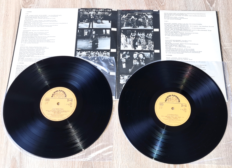Karel Gott – Písně Z Televizního Seriálu "Zpívá Karel Gott" 1976 VG- / VG+, VYPRANÉ Vinyl (2LP)