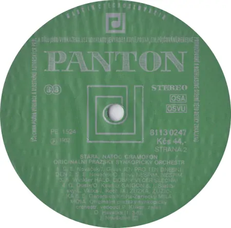 Originální Pražský Synkopický Orchestr – Stará, Natoč Gramofon 1982 VG+, VYPRANÁ Vinyl (LP)
