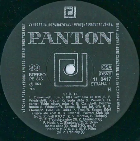 KTO – 2 1974 EX, VYPRANÁ Vinyl (LP)