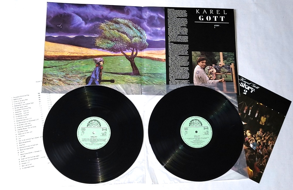 Karel Gott – Story 2, 1987 VG+, VYPRANÉ Vinyl (2LP + příloha a plakát)