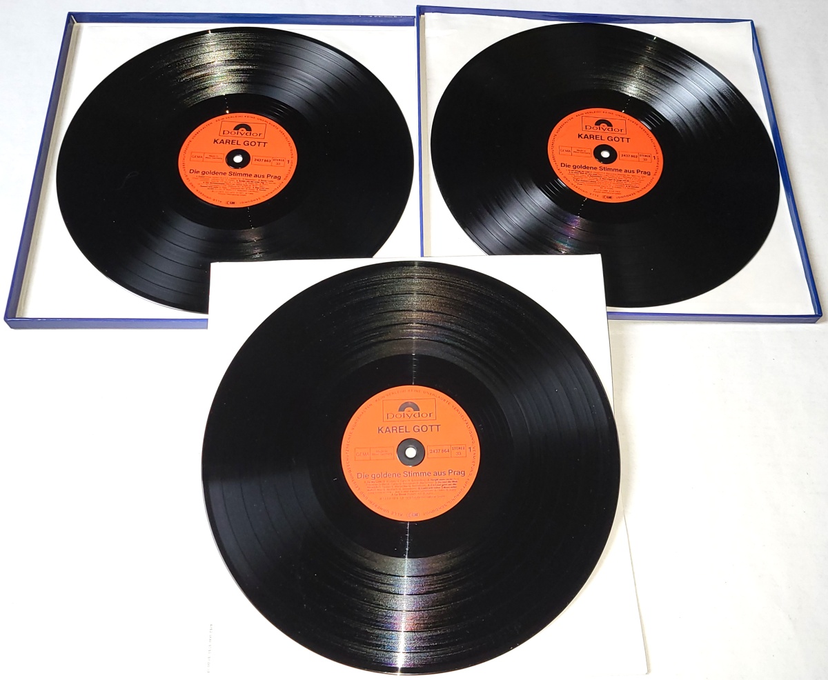 Karel Gott – Die Goldene Stimme Aus Prag 1980 EX+, VYPRANÉ Vinyl (Box Set 3LP)