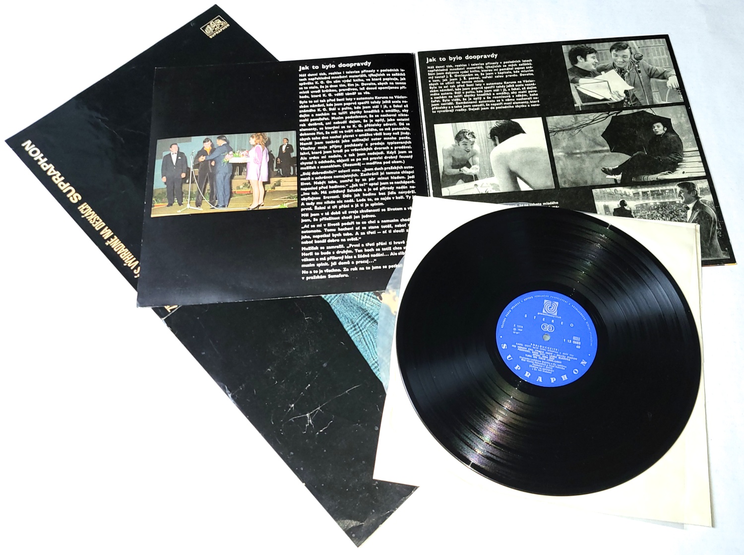 Karel Gott – Poslouchejte! Karel Gott Zpívá Lásku Bláznivou A Další Hity 1969 VG+, VYPRANÁ Vinyl (LP + příloha)