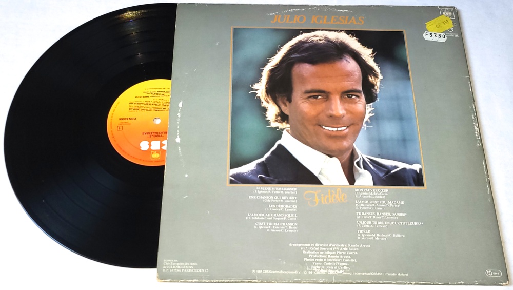 Julio Iglesias – Fidèle 1981 EX, VYPRANÁ Vinyl (LP)