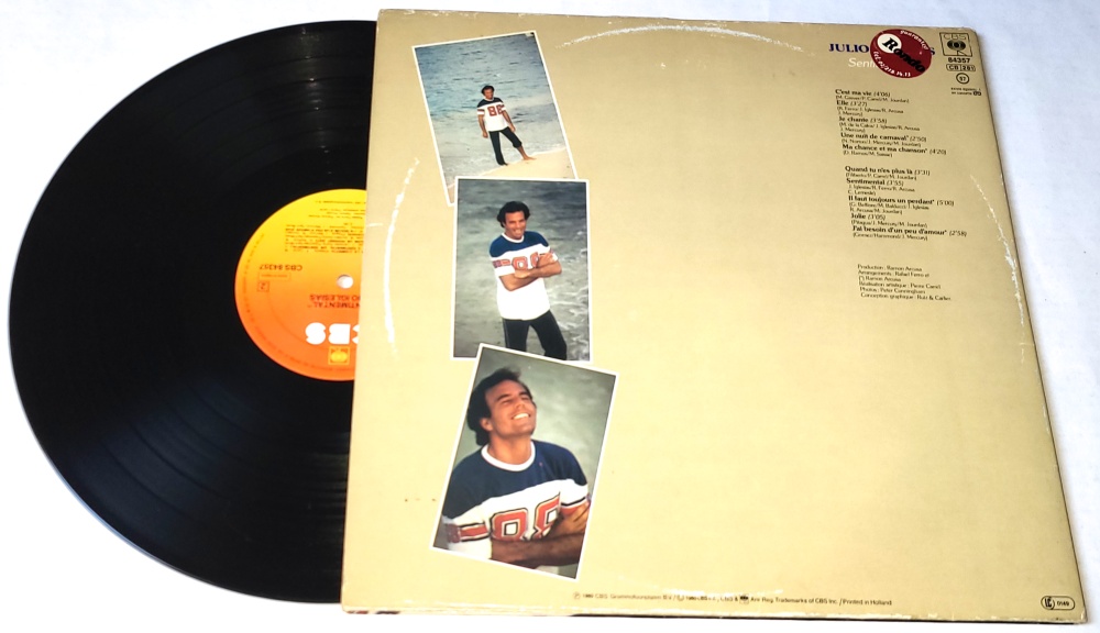 Julio Iglesias – Sentimental 1980 EX, VYPRANÁ Vinyl (LP)