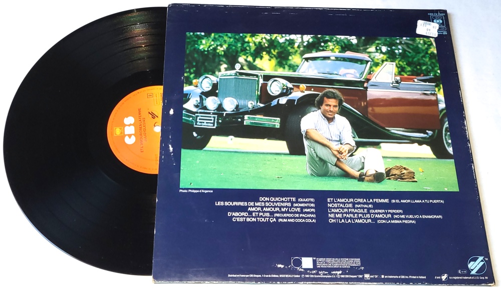 Julio Iglesias – Et L'amour Créa La Femme 1982 EX, VYPRANÁ Vinyl (LP)