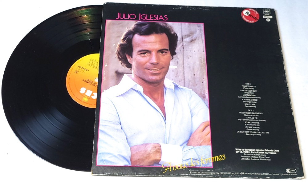 Julio Iglesias – A Vous Les Femmes 1979 EX, VYPRANÁ Vinyl (LP)