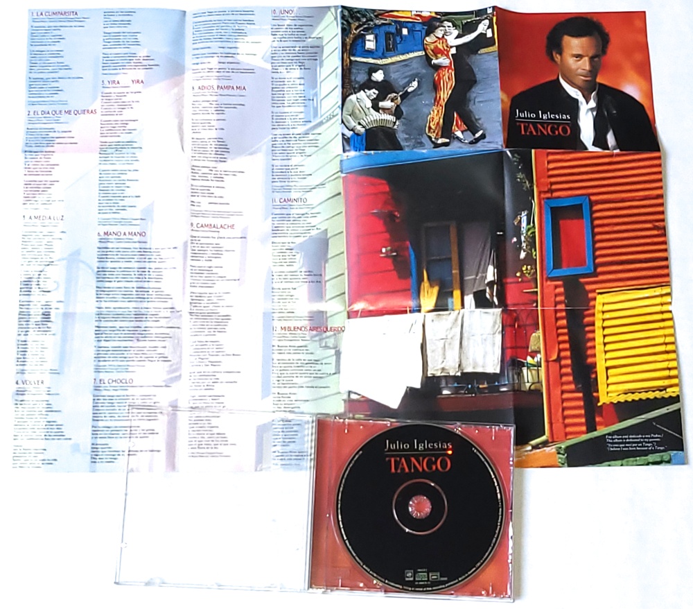 Julio Iglesias – Tango 1996 CD + příloha