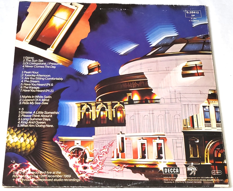 The Moody Blues – Caught Live +5 1977 EX+, VYPRANÉ Vinyl (2LP)