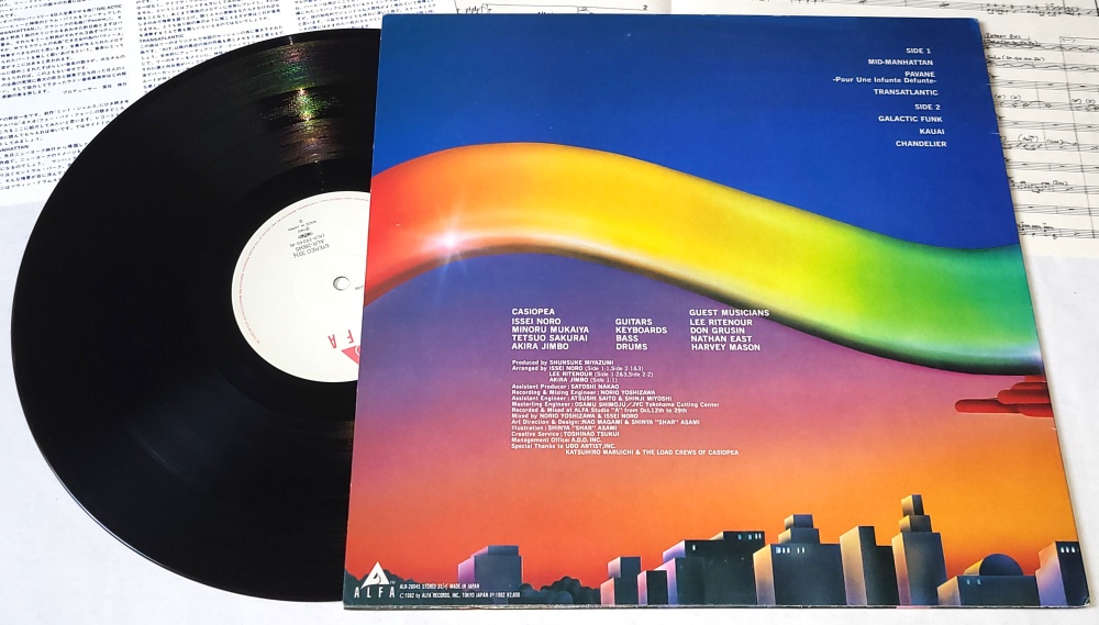 Casiopea – 4 X 4 (Four By Four) 1994 EX, VYPRANÁ Vinyl (LP + příloha)